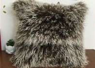 Cuscino mongolo dai capelli lunghi naturale della pelliccia dell'agnello della lana d'agnello della copertura tibetana del cuscino