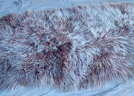 La pelle di pecora mongola dell'agnello del cuoio riccio naturale della pelliccia nasconde la coperta lunga del pavimento della pelle d'agnello