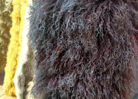 Coperta riccia della pelliccia delle pecore dei capelli della lana d'agnello mongola genuina lunga reale della pelle di pecora