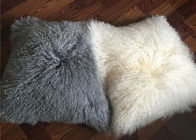 Porcellana cuscino mongolo della pelle d&#039;agnello della copertura del cuscino della lana della lana della pelle di pecora della cassa riccia del cuscino società