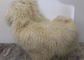 Grande coperta bianca pelliccia mongola/tibetana di 100% della pelle di pecora dei capelli lunghi ricci molli dell'agnello fornitore