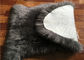 Cuoio dell'Australia della pelle di pecora della lana lunga naturale grigio chiaro reale della coperta singolo fornitore