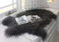 Coperta reale lavabile molle nera della pelle di pecora calda con la pelliccia piena spessa dei capelli lunghi fornitore