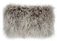 Salone 16 pollici di capelli ricci lunghi del cuscino mongolo della pelliccia con il micro rivestimento della pelle scamosciata fornitore