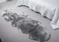 Cuoii australiani del doppio della coperta della pelle di pecora della lana lunga grigio chiaro per il rivestimento per pavimenti fornitore