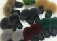Sandali su misura delle pantofole della pelliccia di Fox delle donne di colore con capelli sfocati/sogliola di gomma fornitore