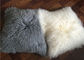 cuscino mongolo della pelle d'agnello della copertura del cuscino della lana della lana della pelle di pecora della cassa riccia del cuscino fornitore