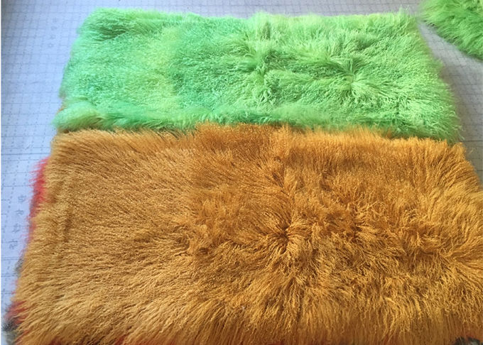 Coperta reale lanuginosa della pelle di pecora dei capelli lunghi per le coperture di Seat del letto/sofà/sedia