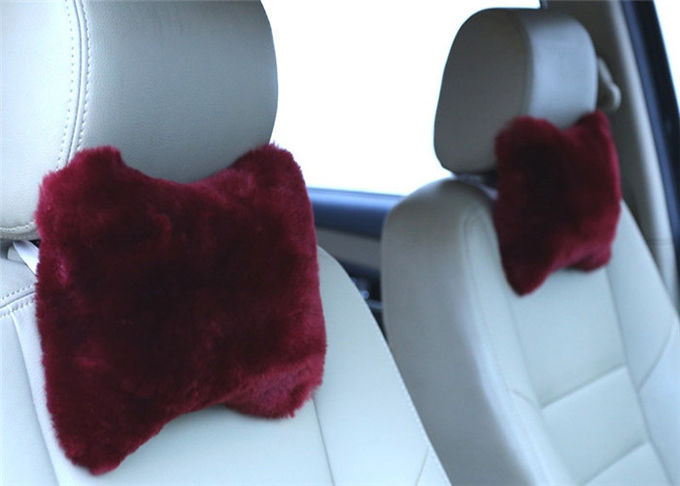 Disossi il cuscino di Seat della lana d'agnello di forma delicatamente comodo per la decorazione/poggiacapo dell'automobile
